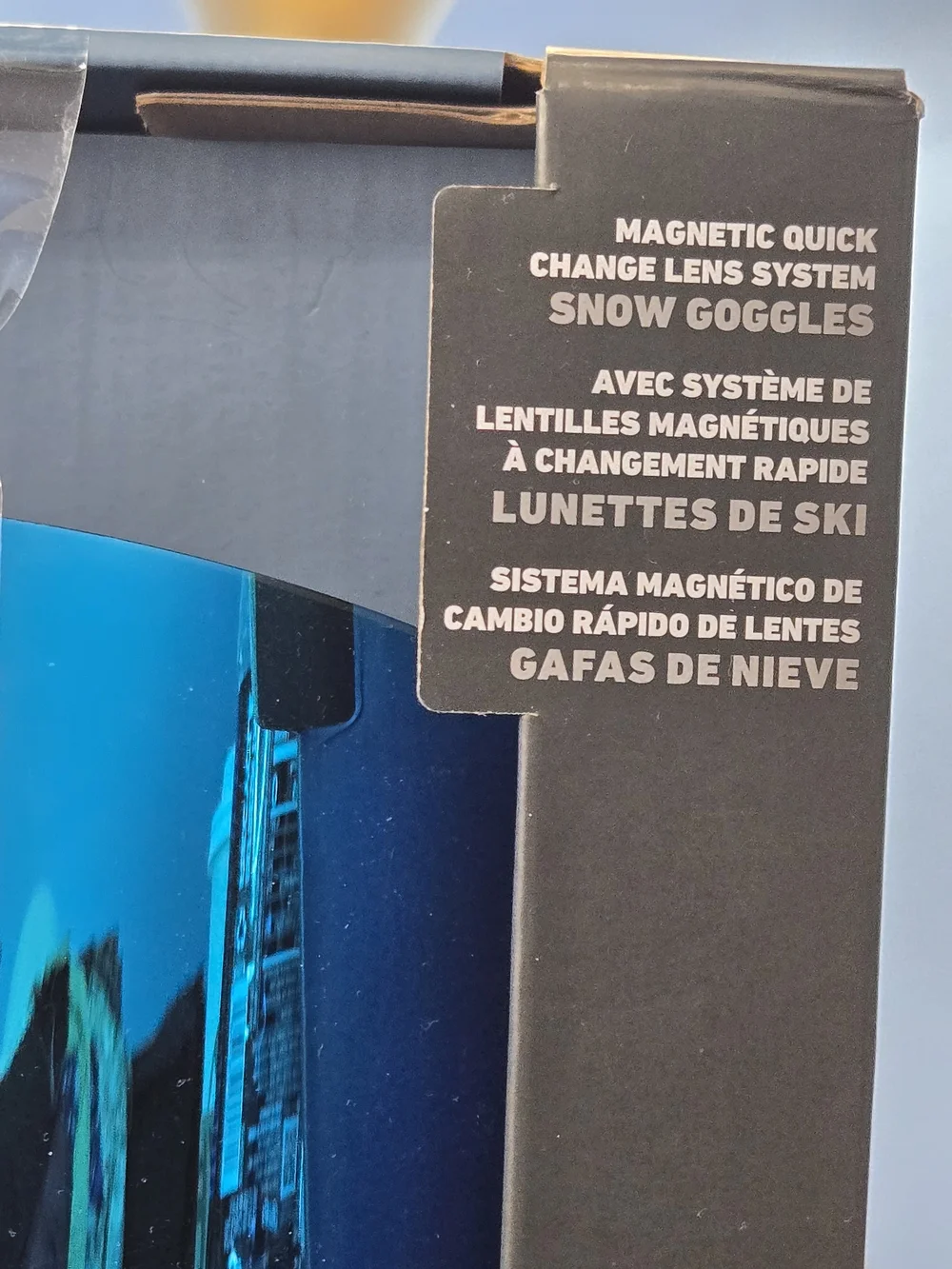Bluesky Adult Ski Goggles Magnetic Lens Snowboard Blue Mirror + Extra Lens‎ NIB